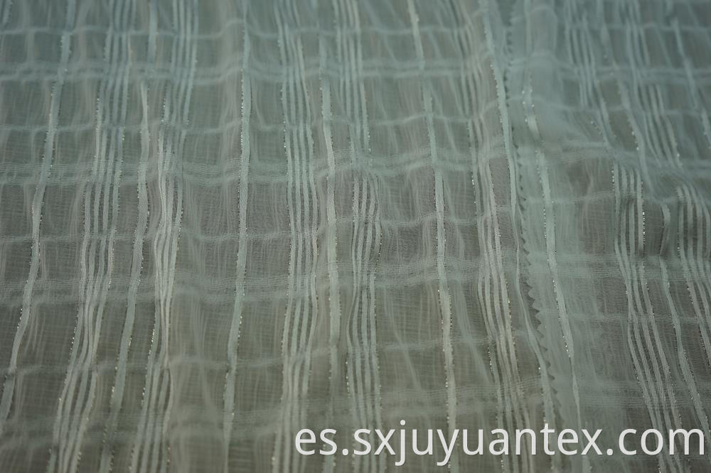 Chiffon Lurex Stripe Dobby Fabric